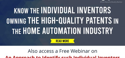 KNOW THE INDIVIDUAL INVENTORS OWNING THE HIGH-QUALITY PATENTS IN THE HOME AUTOMATION INDUSTRY