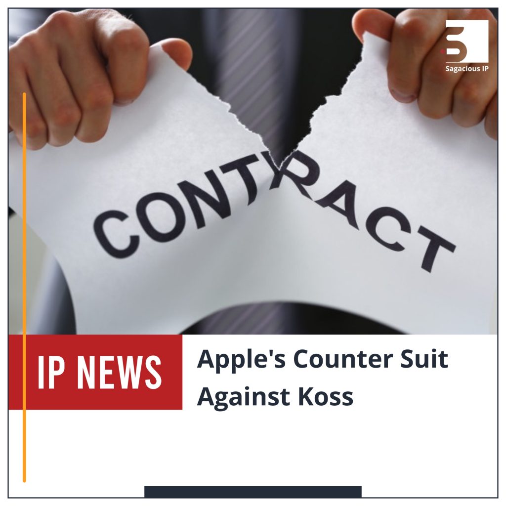 Apple's Counter Suit against Koss