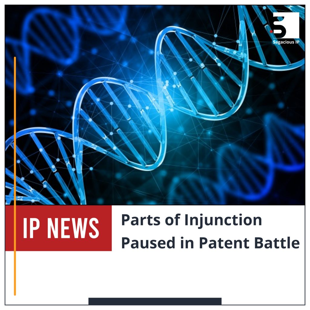 Parts of Injunction Paused in Patent Battle