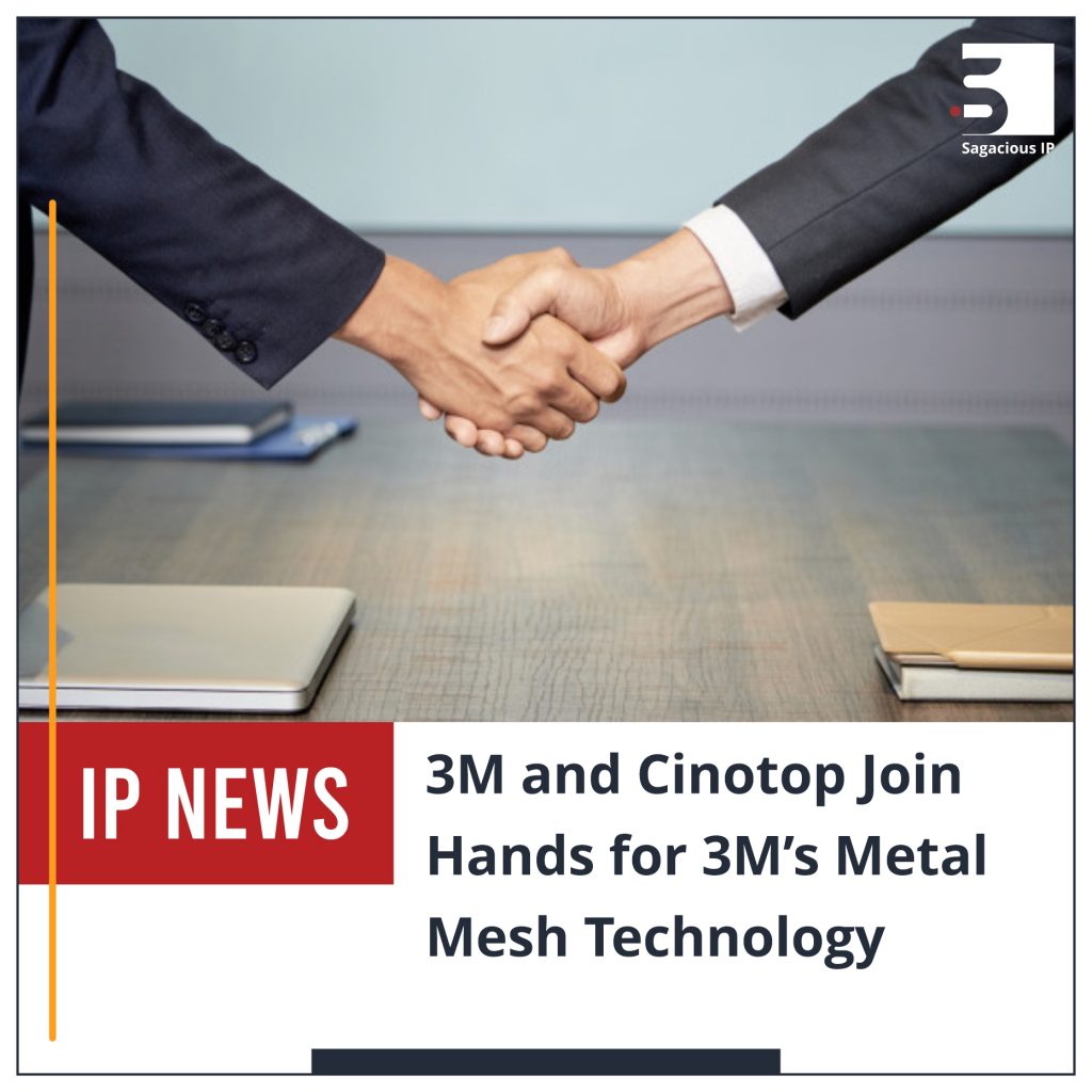 3M and Cinotop Join Hands for 3M’s Metal Mesh Technology_IP News