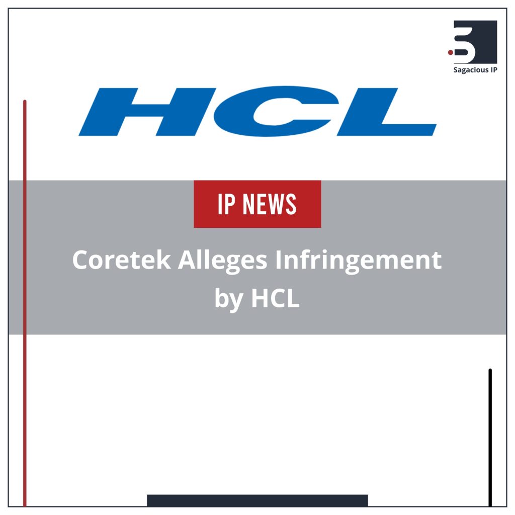 Coretek Alleges Infringement by HCL_IP News