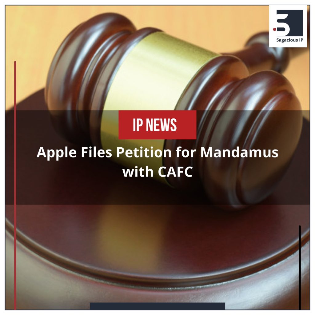 Apple Files Petition for Mandamus with CAFC